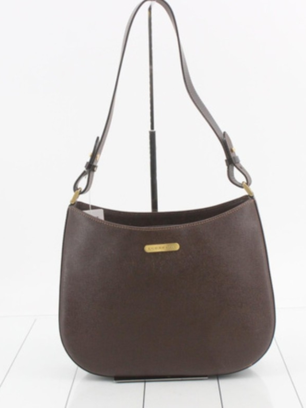 Burberry Brown Leather Shoulder Bag